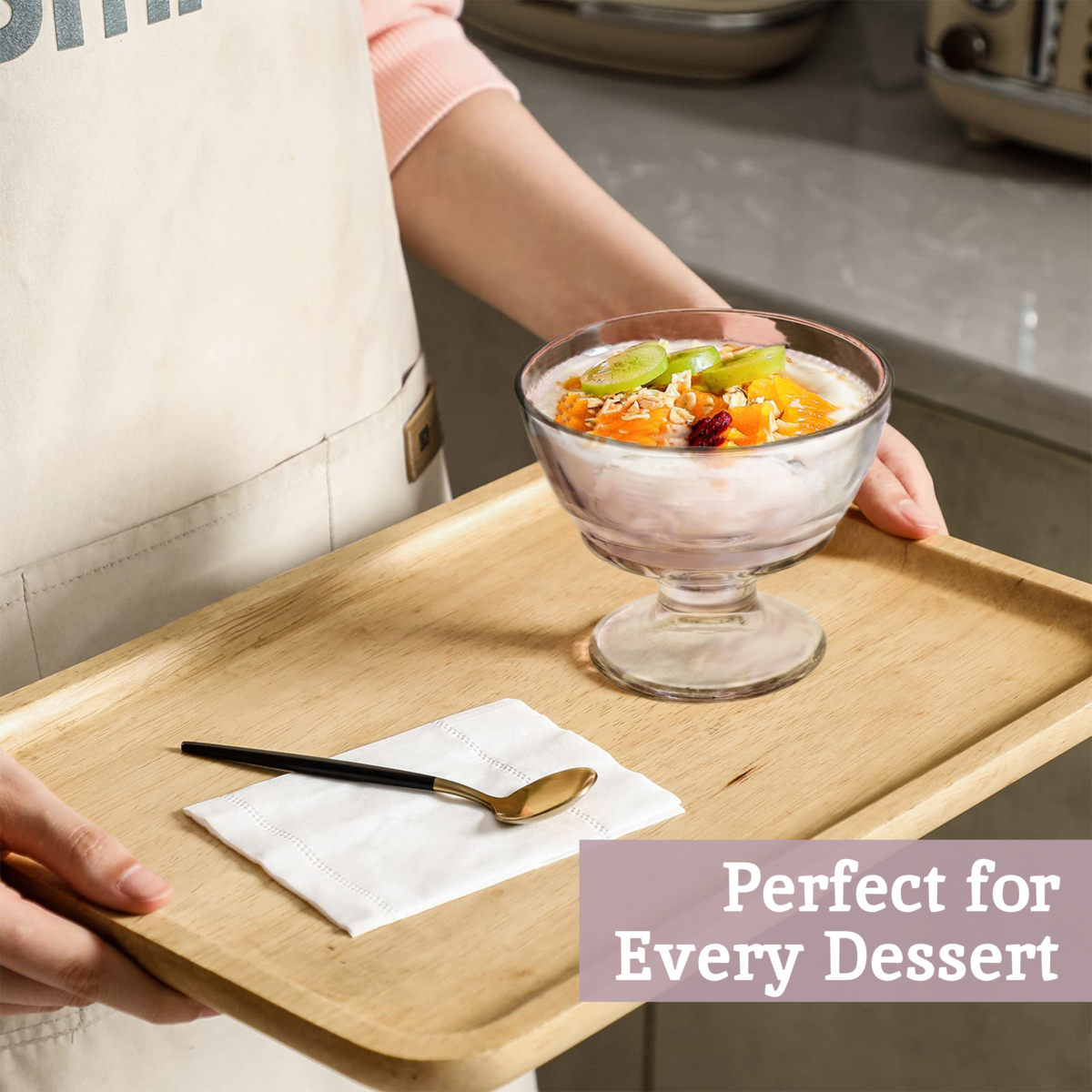 Set Of Four Torta Round Sundae Dishes