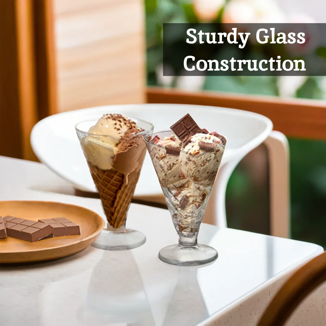 Set of Four Torta Tapered Sundae Dishes