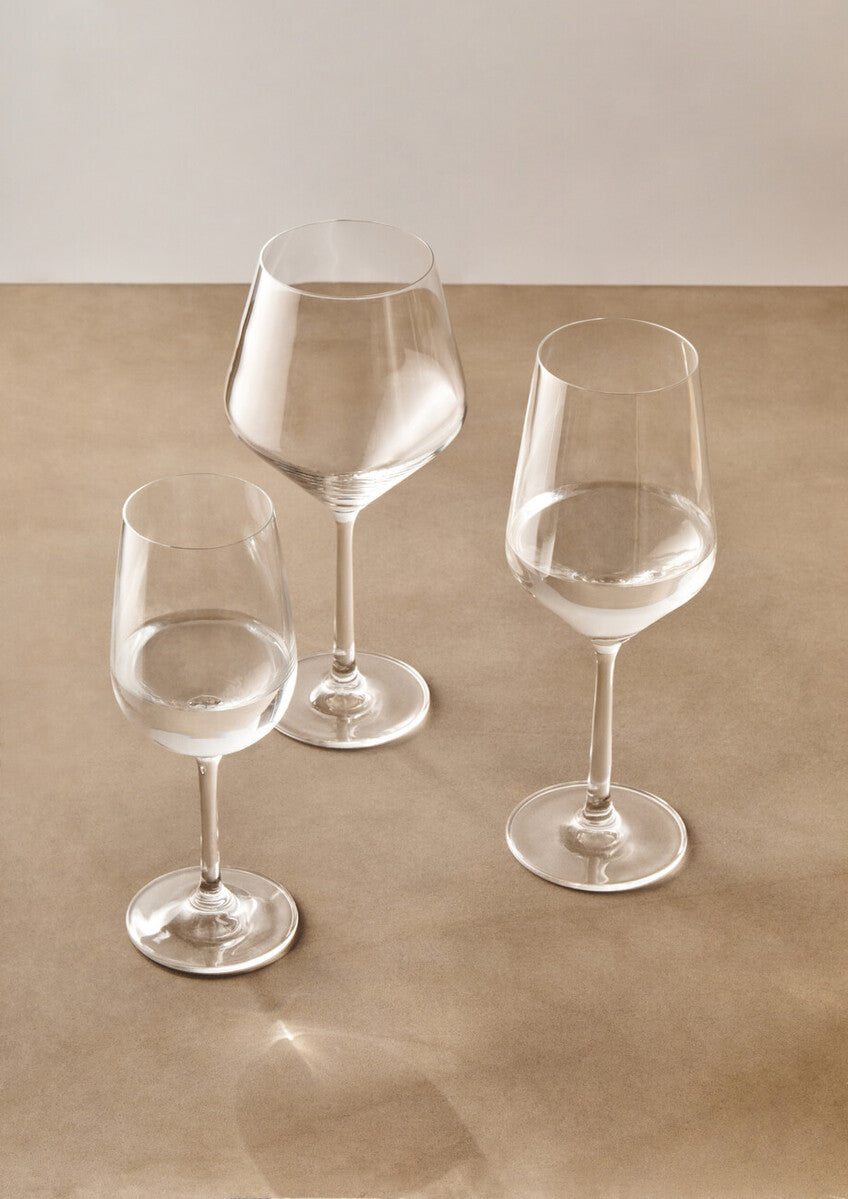 Ada Set of Four Crystal Wine Glasses