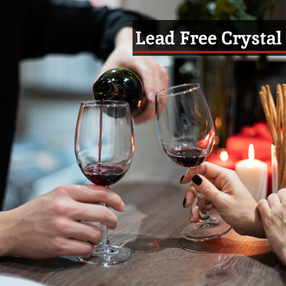 Ada Set of Four Crystal Wine Glasses