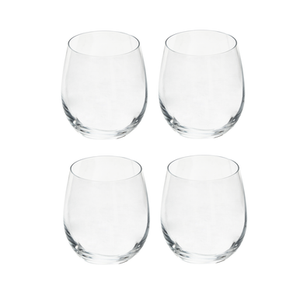 Ada Set of 4 Crystal Tumblers 380ml