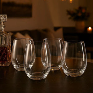 Ada Set of 4 Crystal Tumblers 500ml