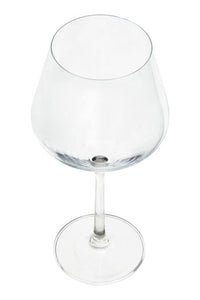 Ada Set Of 2 Crystal Burgundy Glasses