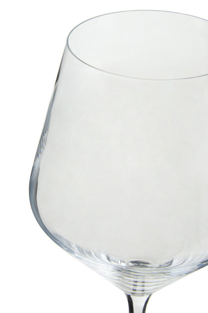Ada Set Of 4 Crystal Burgundy Glasses - Image 3