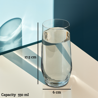 Ada Set Of 4 Crystal High Ball Glasses