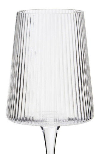 Eldon Set Of Four Ribbed Wine Glasses