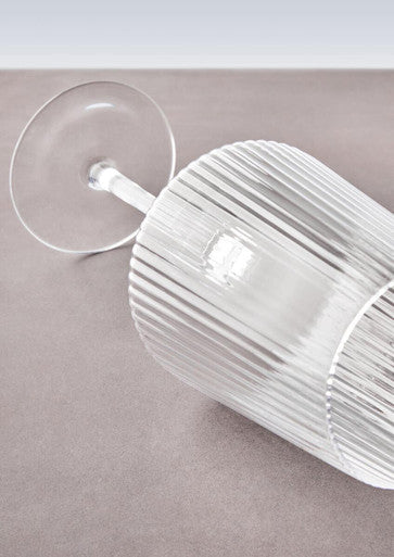 Eldon Set Of Four Ribbed Wine Glasses Mob Packaging