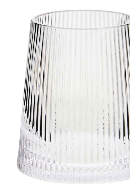 Eldon Set of 4 Ribbed Glass Tumblers MOB