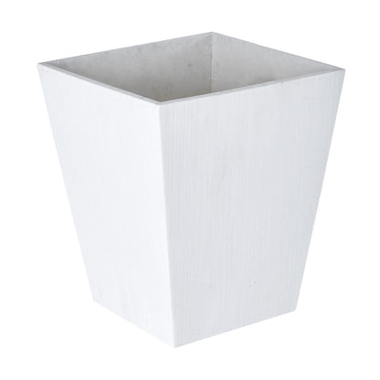 White square planter on a white background