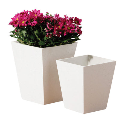 White Polyresin Large Vase