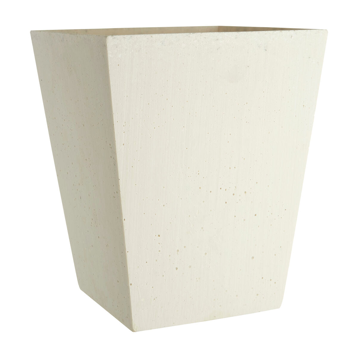 White textured planter on a white background