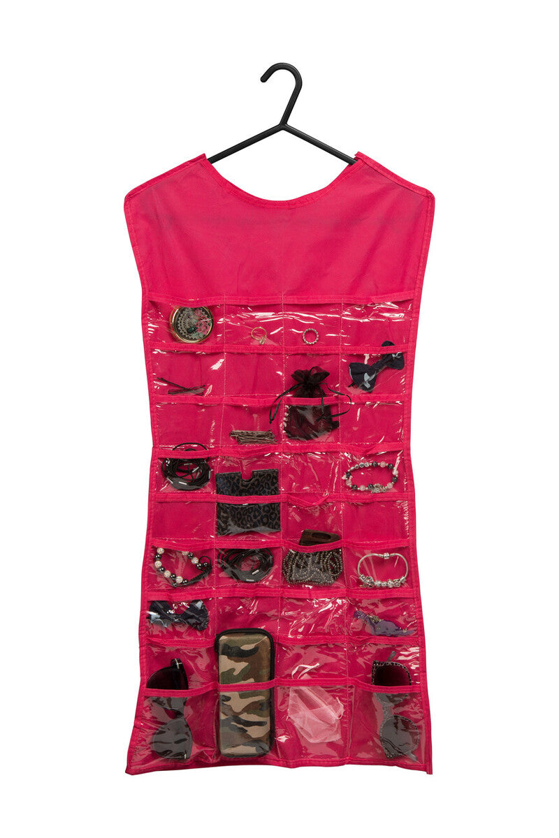 Hot Pink Dress Design Jewellery Organiser | Verti