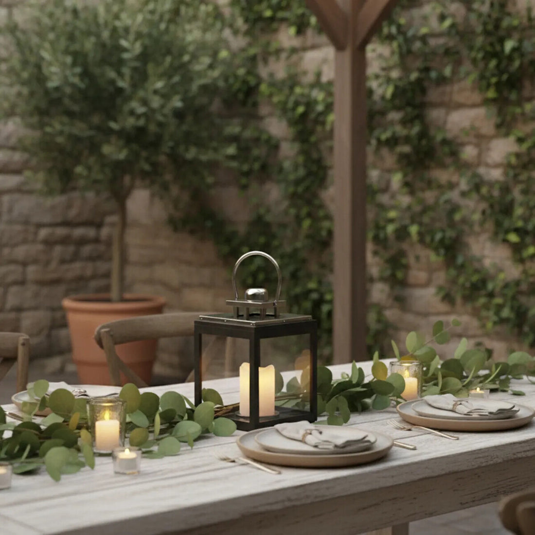 Regents Park Small Stainless Steel Lantern