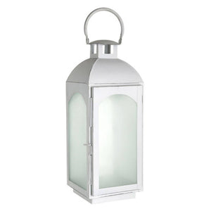 White Wash Small Lantern | Farol