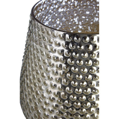 Complements Silver Large Glass Candle Holder - image 5