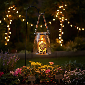 All Things Grow Glass Lantern | Felicity