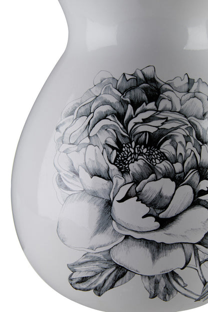 Bloom White Floral Design Vase