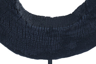 Fidel Small Rustic Mango Wood Sculpture On Stand - Image 10