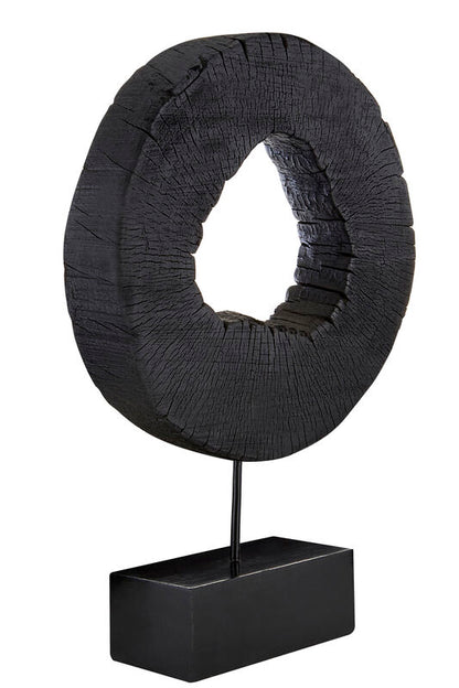 Large Rustic Mango Wood Sculpture on Stand | Fidel