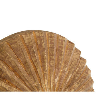 Fausto Fluted Gold Disc Sculpture