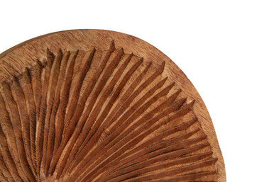 Fidel Large Carved Wood Disc On Stand