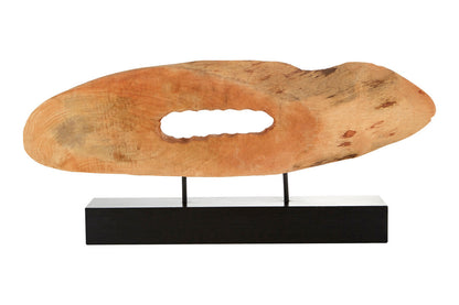 Fidel Natual Mango Wood Slice Sculpture