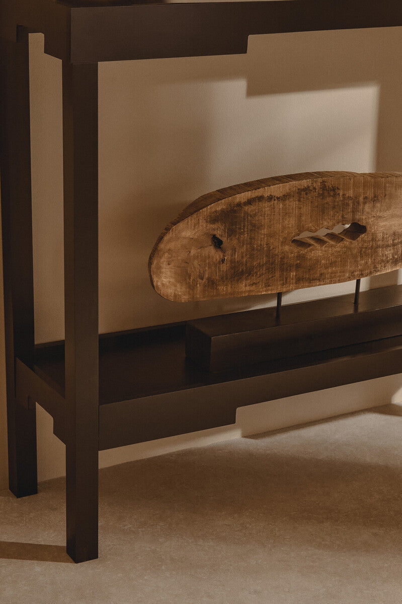 Fidel Natural Mango Wood Slice Sculpture - image 9