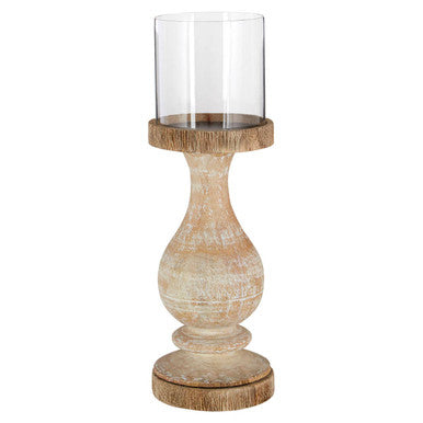 Mango Wood Pillar Candle Holder