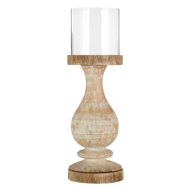 Mango Wood Pillar Candle Holder