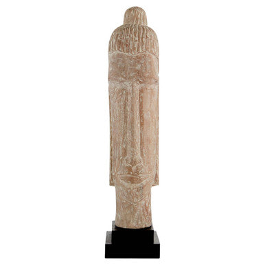 Fausto Mango Wood White Brushed Finish Buddha Head