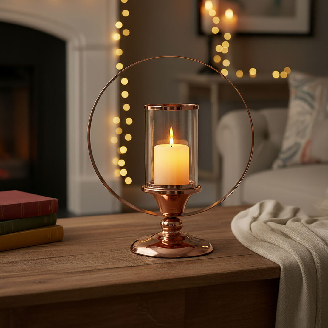 Kensington Townhouse Small Metal Candle Holder