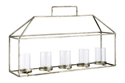 Reza Candle Holder with Silver Finish - image 2