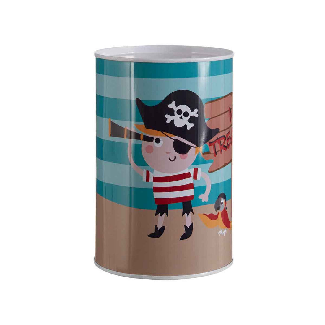Pirate Round Money Tin.