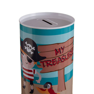 Pirate Round Money Tin.