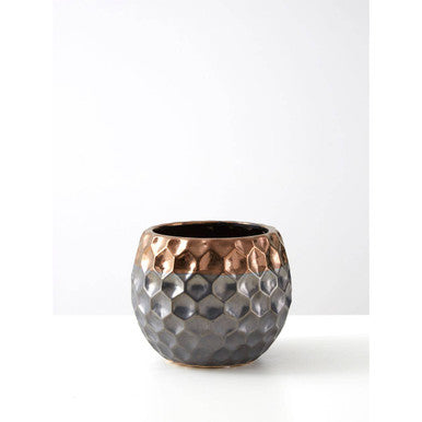 Galaxy Small Metallic Planter
