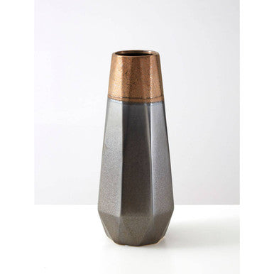 Jet Small Metallic Vase