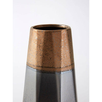 Jet Small Metallic Vase