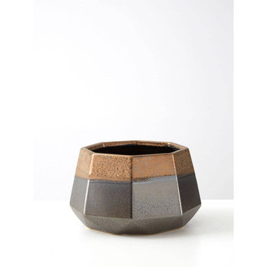 Jet Large Metallic Planter