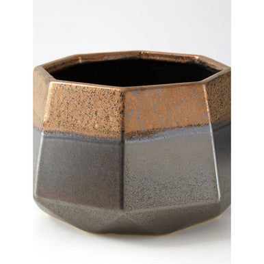 Jet Large Metallic Planter