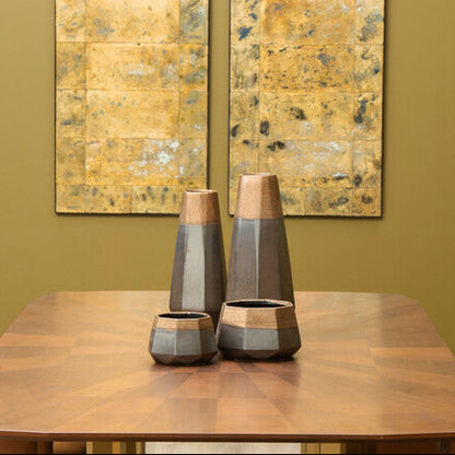 Jet Large Metallic Planter