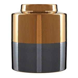 Dual Tone Small Metallic Finish Vase | Stellar