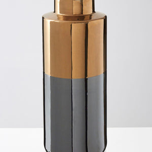 Grey Large Metallic Vase | Stellar