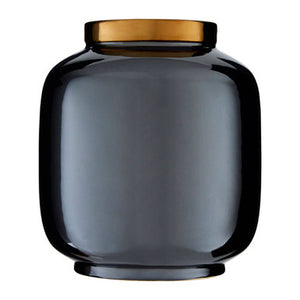 Stellar Black Metallic Vase