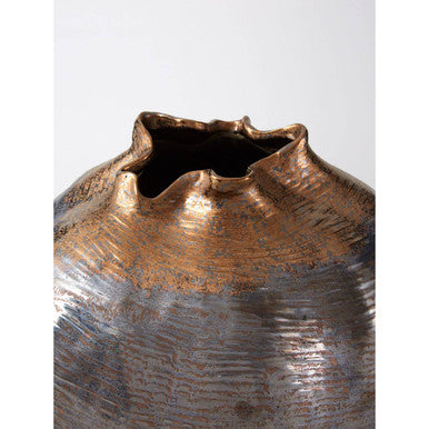 Aurora Large Metallic Vase