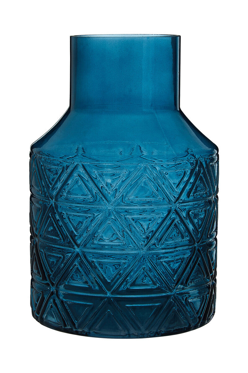 Dakota Blue Glass Vase