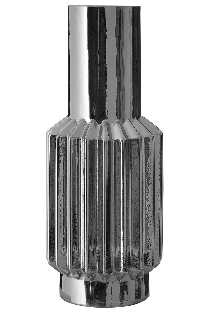 Onice Silver Large Glass Vase