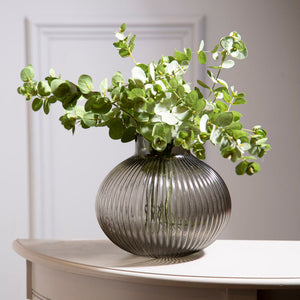 Large Smoked Grey Glass Vase | Nullah