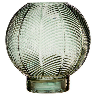Complements Fern Green Small Glass Vase