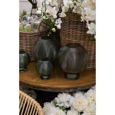 Complements Fern Green Small Glass Vase