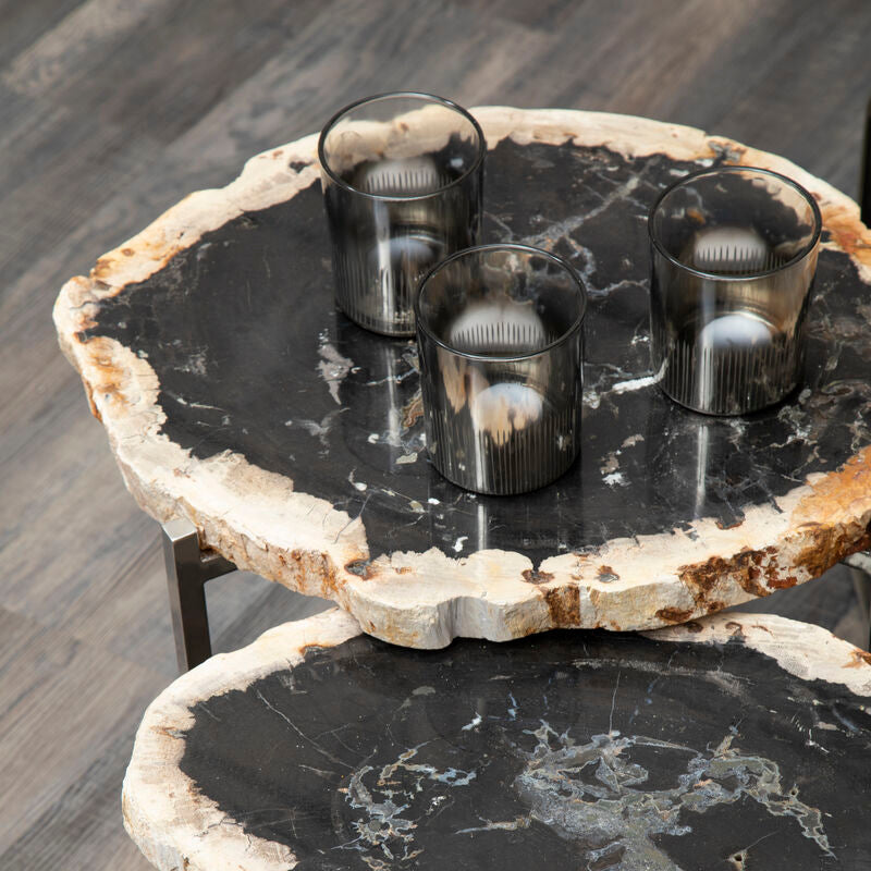 Complements Silver Glass Tealight Holder